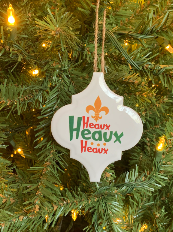 Ceramic Christmas Ornament - Heaux Heaux Heaux