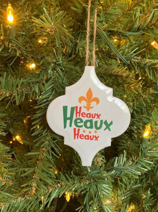 Ceramic Christmas Ornament -  Heaux Heaux Heaux