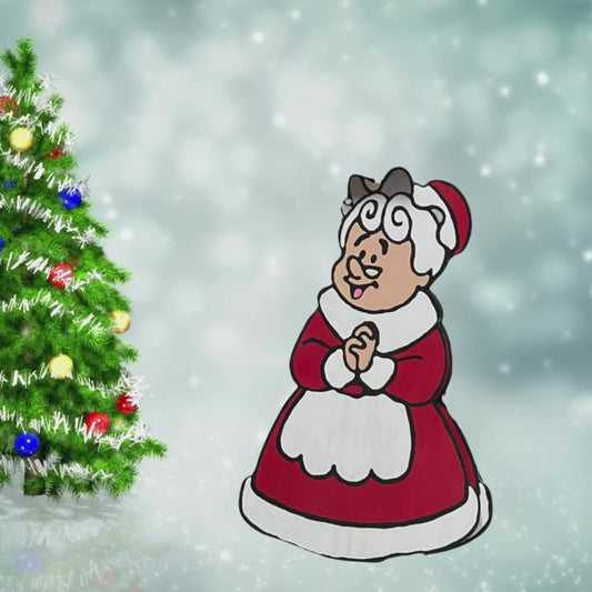 Christmas Mrs. Claus Yard Art-approximately 30" tall